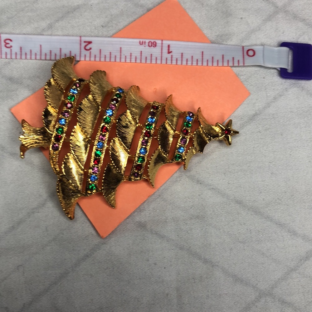 Christmas tree brooch - Picture 4 of 4